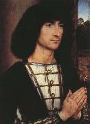 Hans Memling Portrait of a Praying Man.(mk08) oil on canvas